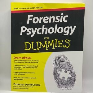 Forensic Psychology for Dummies by David V. Canter (2012, Trade Paperback)